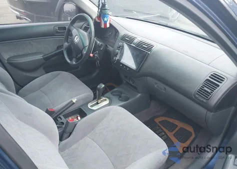 2001 Honda Civic Ex из США, поврежденный, VIN JHMES26781S004964